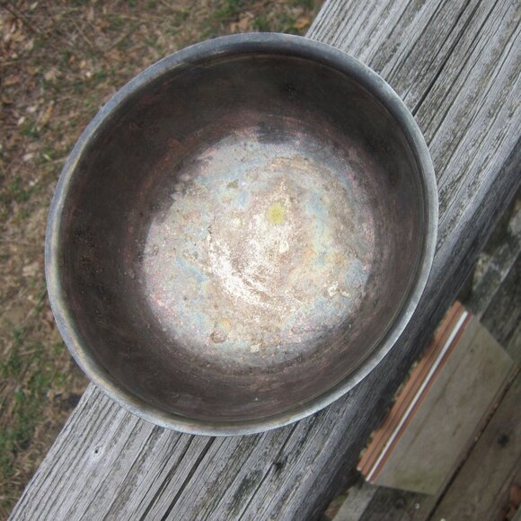 Gorham Vintage Silver-Plated Revere Style 6.5" Bowl Tarnished Pedestal 1960s - Picture 2 of 9